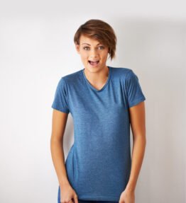 women-wear-blue-shirt Casual Blue T-Shirt