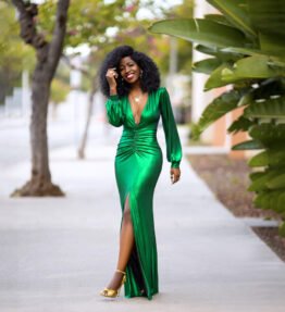 European And American Pure Color Ice Silk Tight Sexy Women Clothing Dress