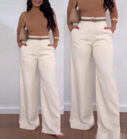 Solid Color BASIC Versatile Casual Flared Pants