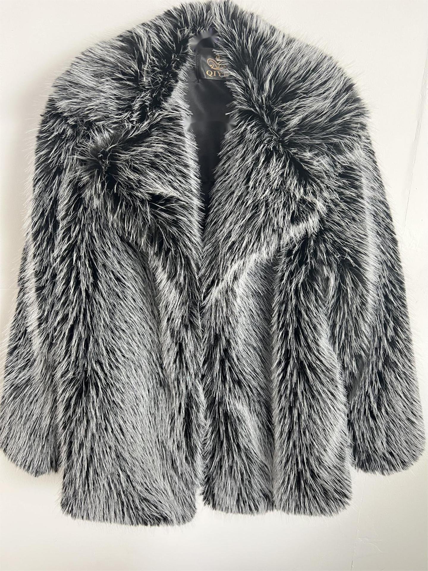 Fur Mid-length Coat Suit Warm Fur Coat - Image 10