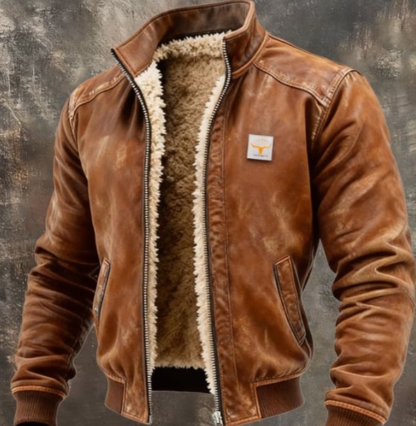 Men's Cotton-padded Jacket With Fleece Lining