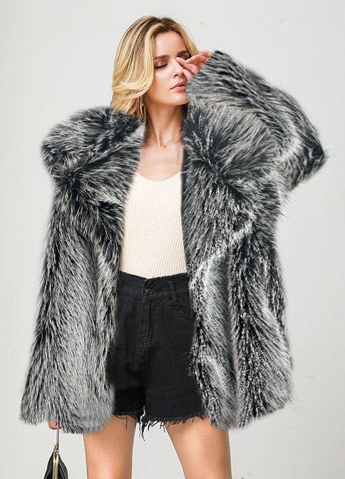 Fur Mid-length Coat Suit Warm Fur Coat - Image 9