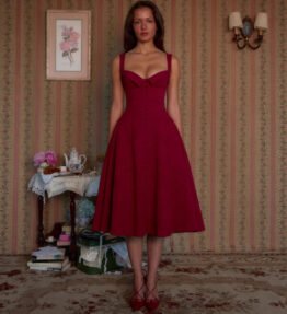 Womens Corset-Style Dress In European And American Style