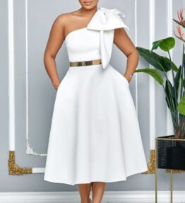 Valentines Day Fashionable Solid-Color Sexy Evening Gown For Women